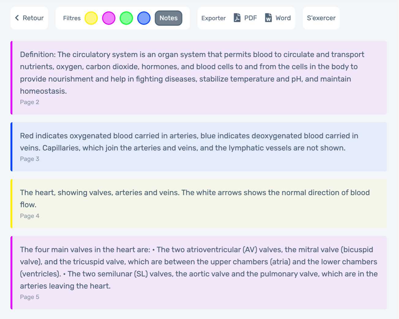 The user interface of the note maker